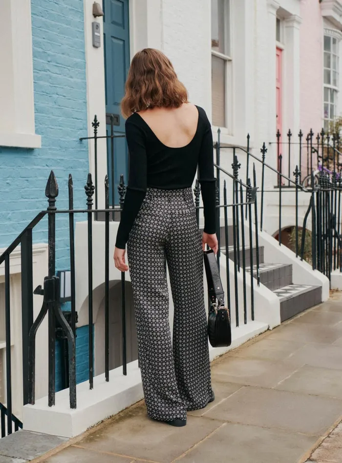 Petite Mendigote Pants Fw24 Pantalon Pauline Geometrique Black 8211 Women