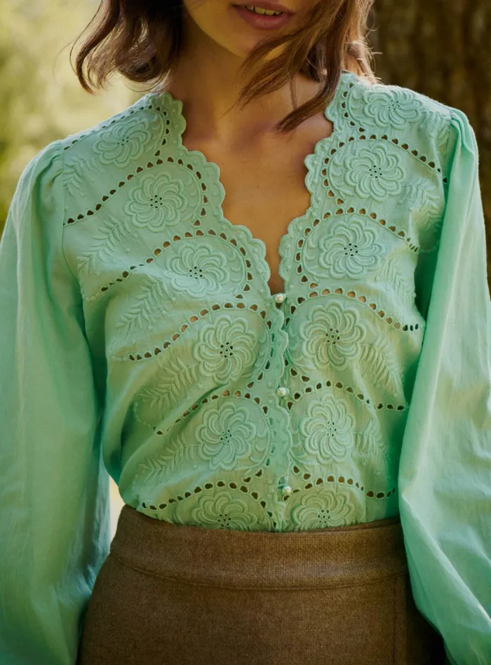Petite Mendigote Tops Blouses Fw24 Chemise Tara Meadow 8211 Women