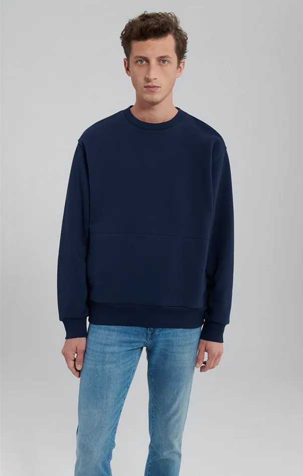 Pocket Sweatshirt In Navy Blazer Men Mavi Jeans Loungewear Pocket Sweatshirt In Navy Blazer Men Mavi Jeans Loungewear