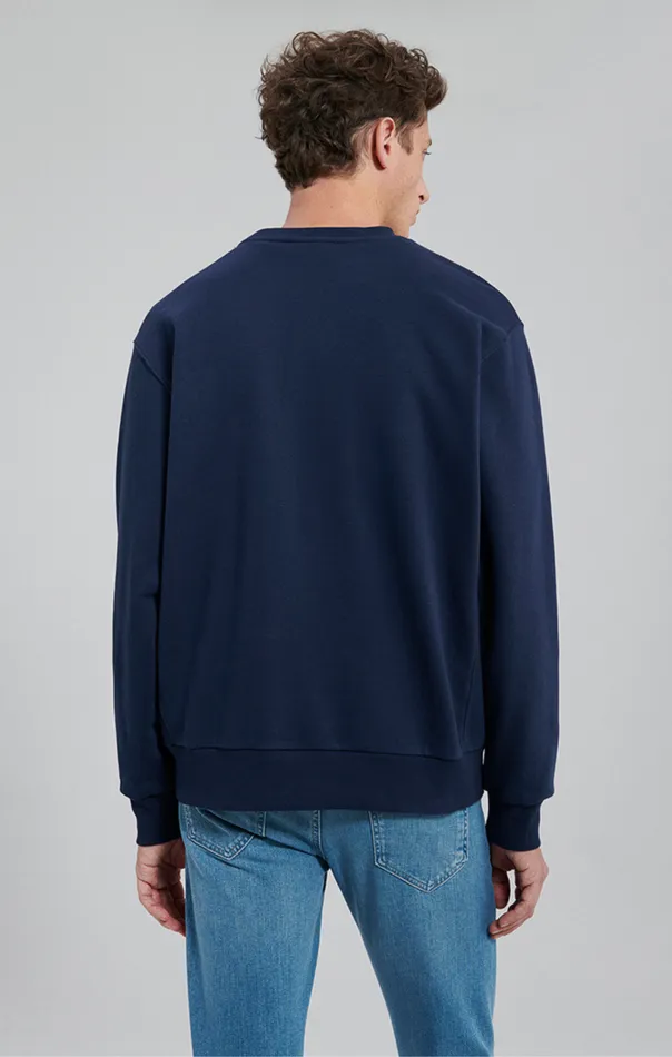 Pocket Sweatshirt In Navy Blazer Men Mavi Jeans Loungewear Pocket Sweatshirt In Navy Blazer Men Mavi Jeans Loungewear
