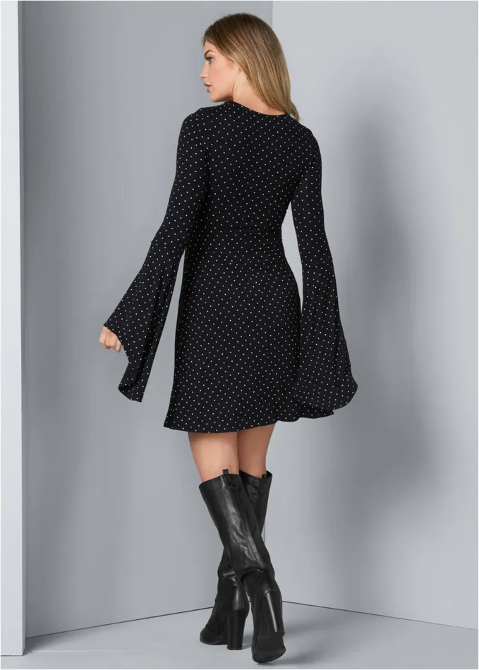 POLKA DOT DRESS Black Multi Women VENUS Sundresses