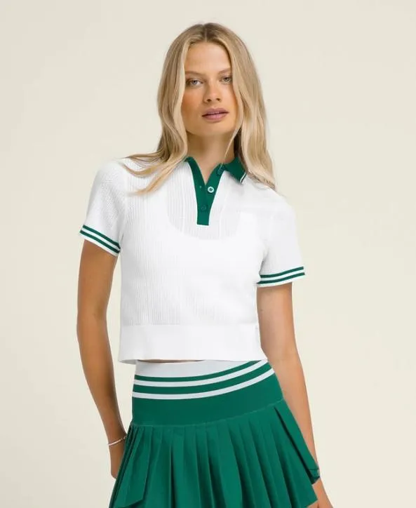 Polos Women Wilson Shrunken Essex Polo Bright White