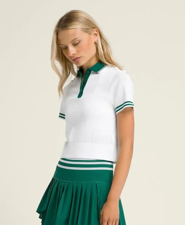 Polos Women Wilson Shrunken Essex Polo Bright White Polos Women Wilson Shrunken Essex Polo Bright White