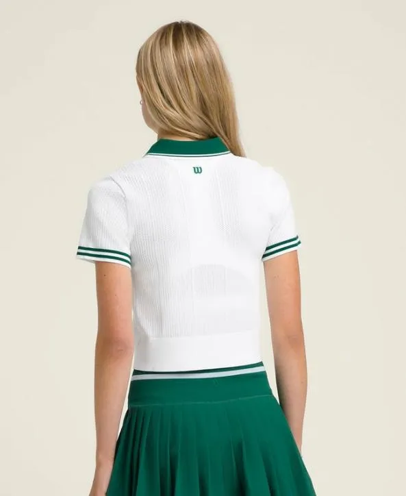 Polos Women Wilson Shrunken Essex Polo Bright White Polos Women Wilson Shrunken Essex Polo Bright White