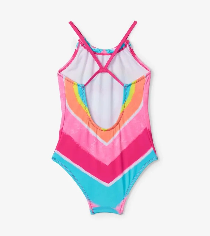 Psychedelic Heart Gather Front Swimsuit Hatley