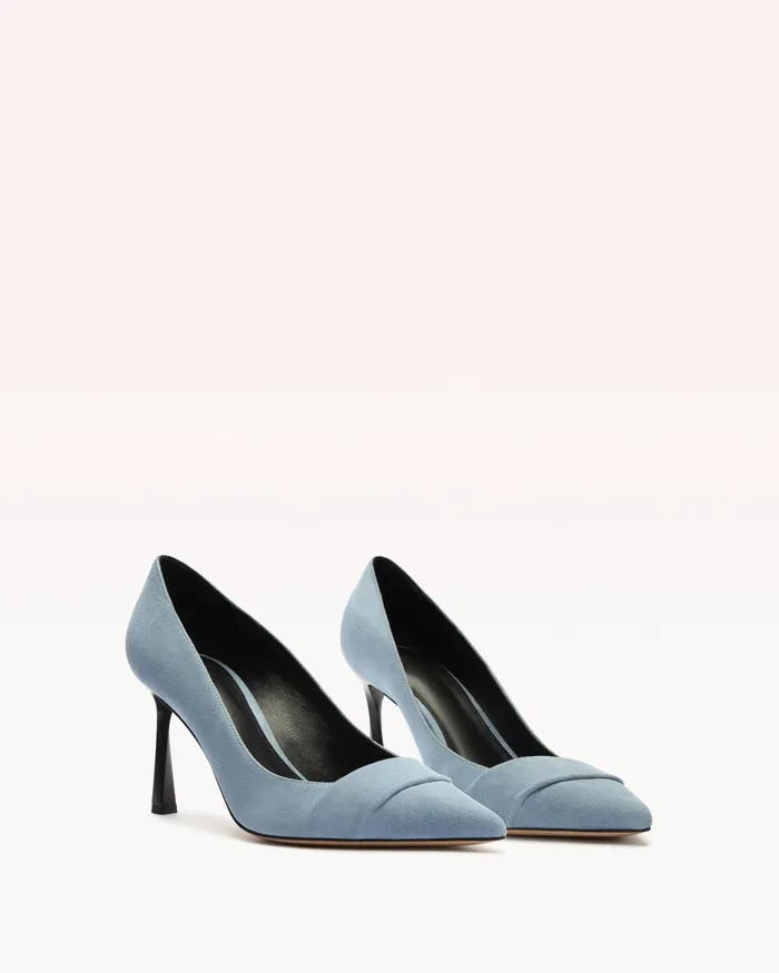 Pumps Women Alexandre Birman Ally 85 Thin Suede Azzuro Azzuro