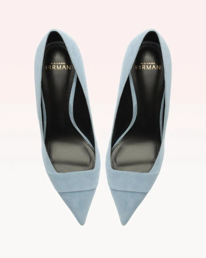 Pumps Women Alexandre Birman Ally 85 Thin Suede Azzuro Azzuro