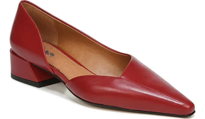 Pumps Women Franco Sarto Sarto Monana Block Heel Pump Campari Leather