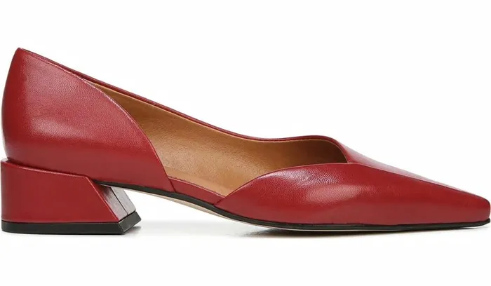 Pumps Women Franco Sarto Sarto Monana Block Heel Pump Campari Leather