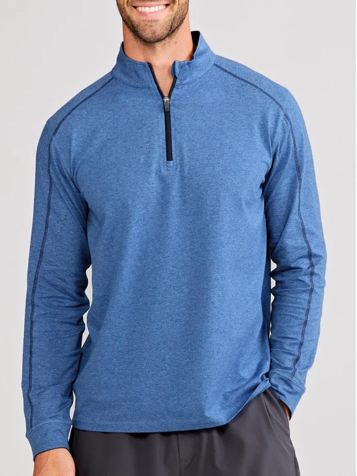Quarter Zips Men Tasc Performance Carrollton Lightweight Quarter Zip Jaspe