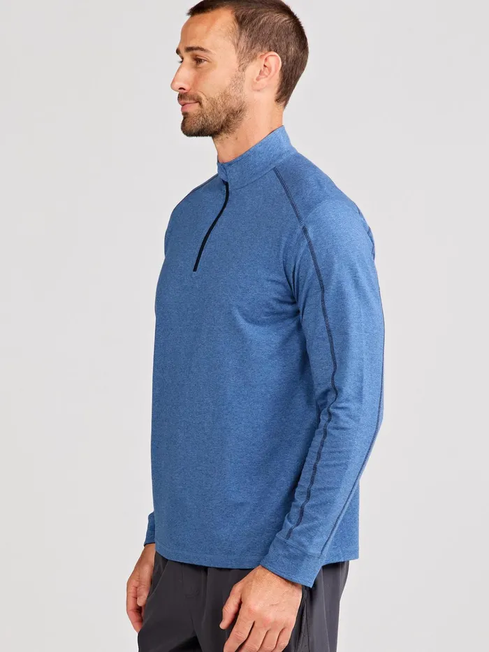 Quarter Zips Men Tasc Performance Carrollton Lightweight Quarter Zip Jaspe