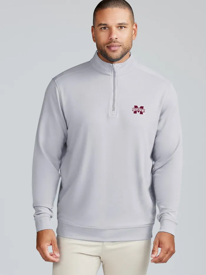 Quarter Zips Men Tasc Performance Cloud French Terry Quarter Zip 8211 Mississippi State