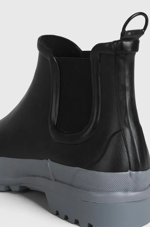 Rain Boots Women Stutterheim Chelsea Rainwalker BlackGrey