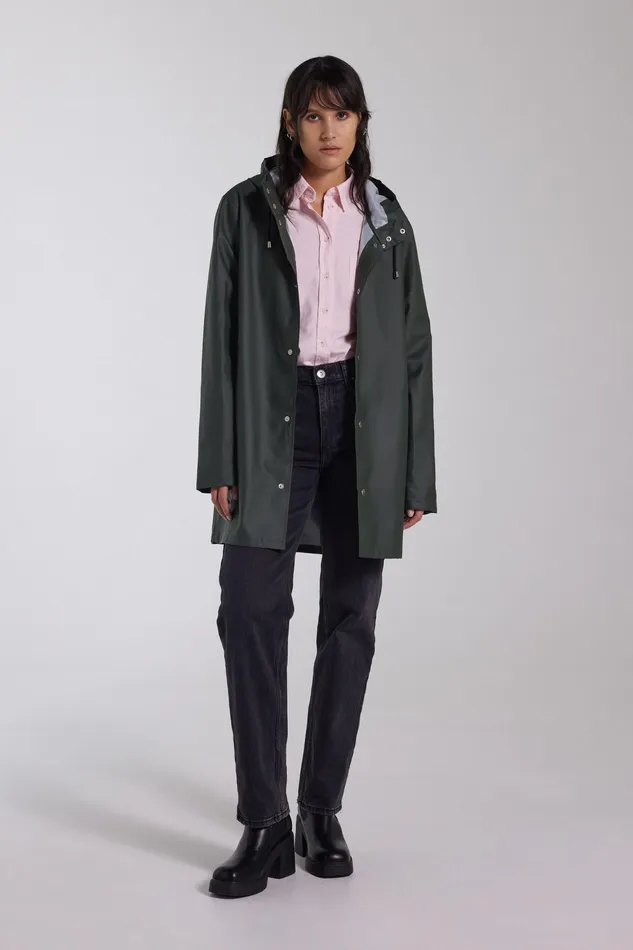 Raincoats Women Stutterheim Stockholm Lightweight Raincoat Green