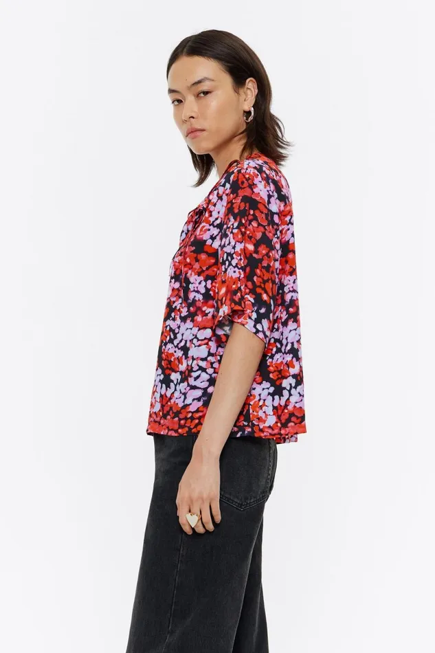 Red Leomimosa Tie Scarf Top Leomimosa Red Women Bimba Y Lola Shirts Red Leomimosa Tie Scarf Top Leomimosa Red Women Bimba Y Lola Shirts