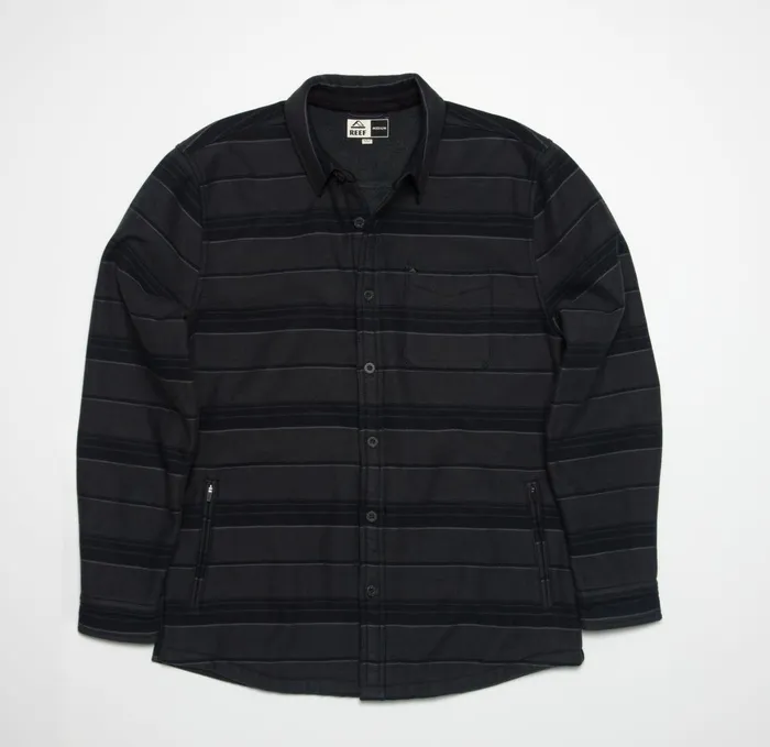 Reef Outerwear Bartlett Woven Jacket Caviar 8211 Men Reef Outerwear Bartlett Woven Jacket Caviar 8211 Men