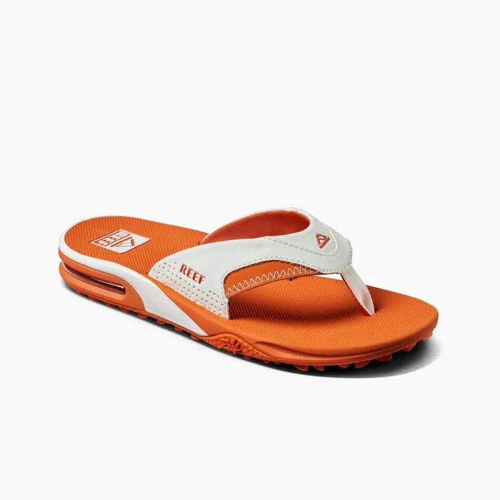Reef Sandals Fanning Pregame Whiteorange 8211 Men Reef Sandals Fanning Pregame Whiteorange 8211 Men