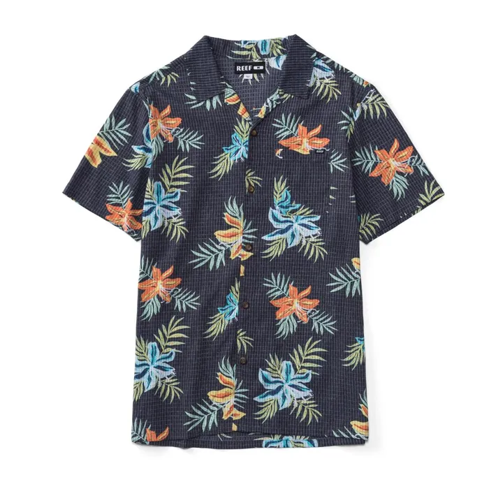 Reef TShirts and Shirts Arroyo Short Sleeve Shirt Caviar 8211 Men Reef TShirts and Shirts Arroyo Short Sleeve Shirt Caviar 8211 Men