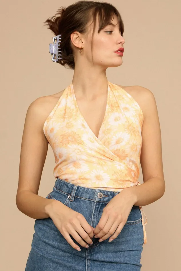 Rouje AMBER Top Orange Tournesol Women Blouses and Tops
