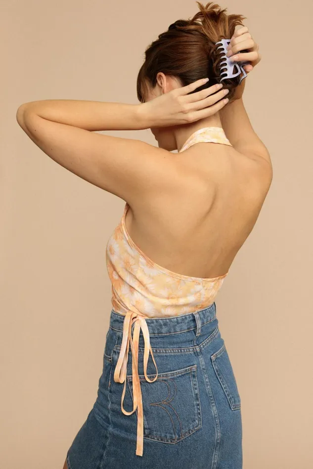 Rouje AMBER Top Orange Tournesol Women Blouses and Tops