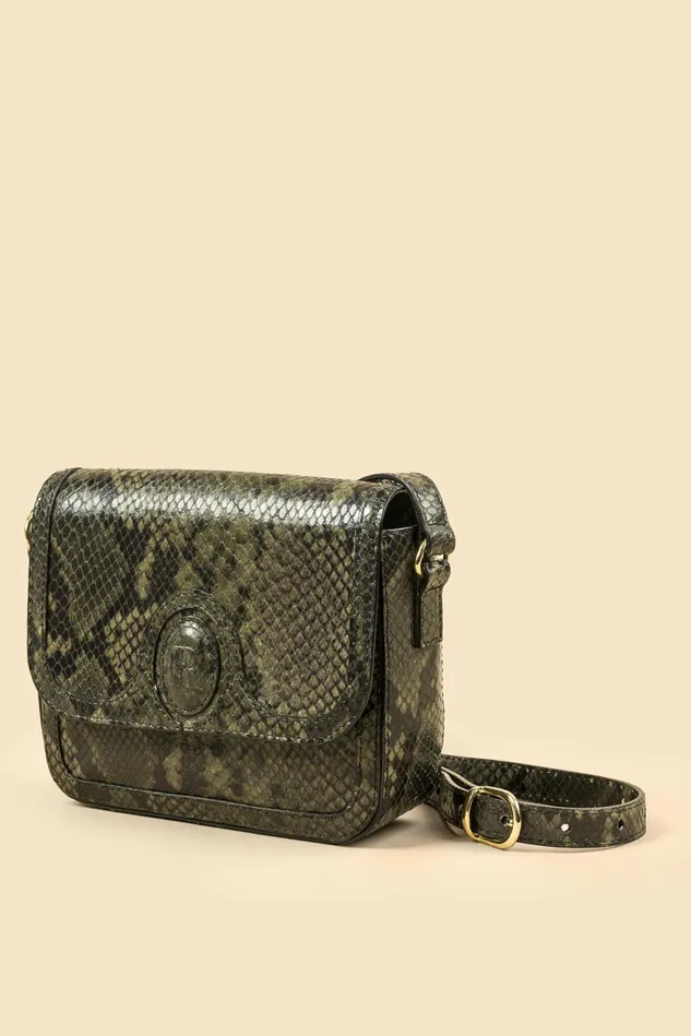 Rouje BIBI Bag Python Kaki Women Bags