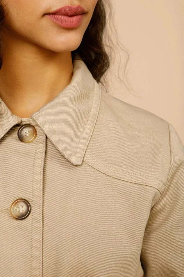 Rouje CLAUDE Jacket Beige Uni Women Coats and Jackets