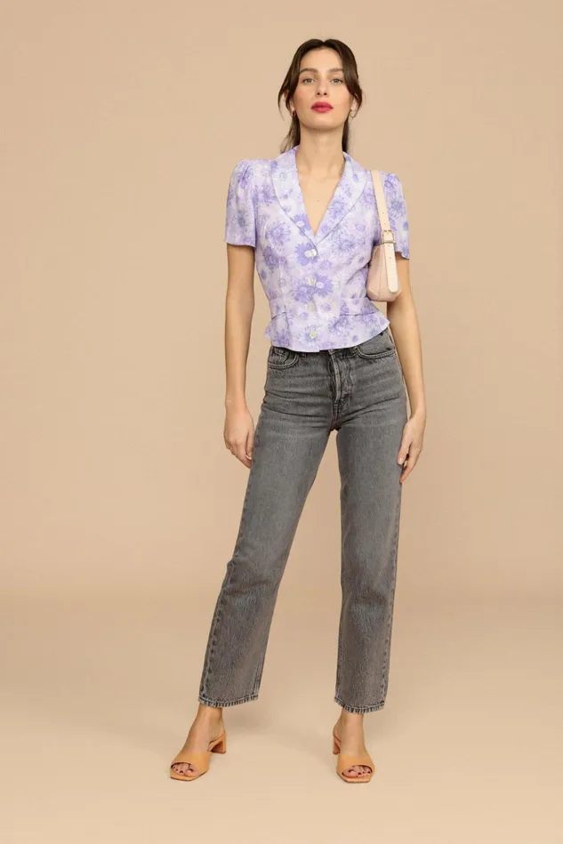 Rouje DOUDI Top Lilas Tournesol Women Blouses and Tops