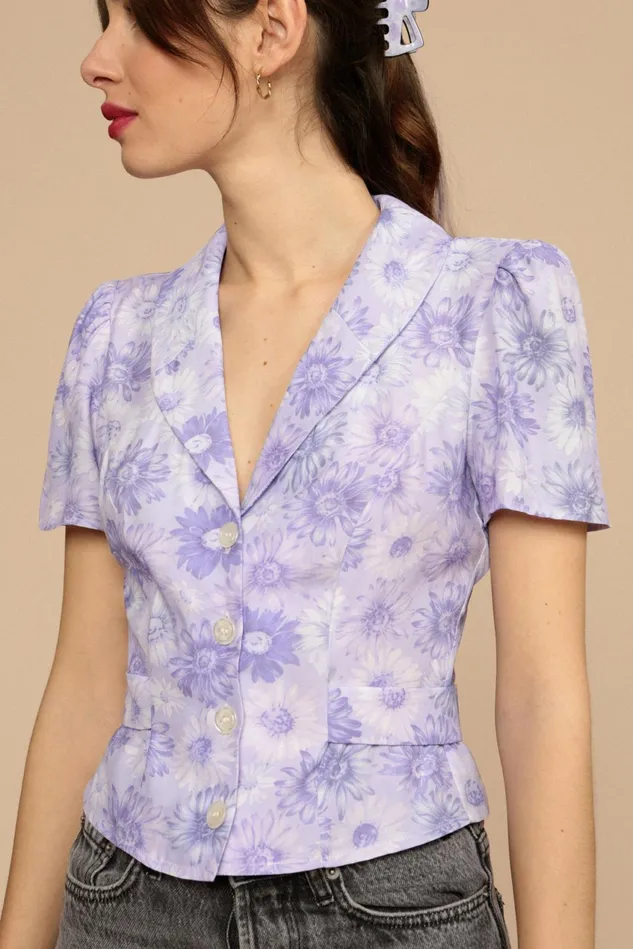 Rouje DOUDI Top Lilas Tournesol Women Blouses and Tops