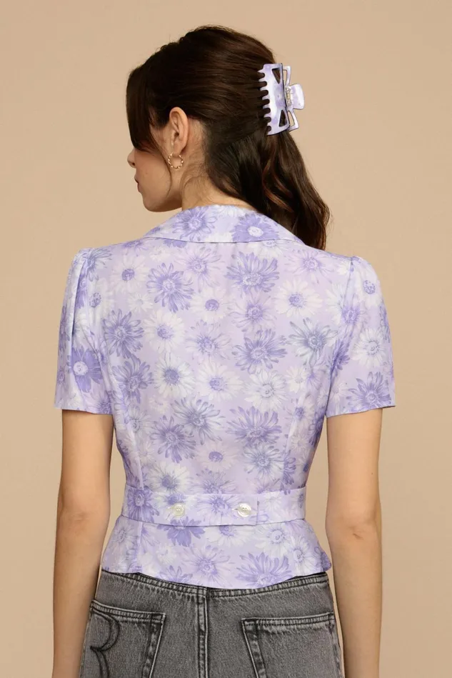 Rouje DOUDI Top Lilas Tournesol Women Blouses and Tops