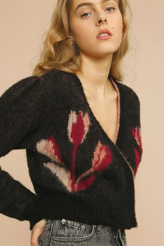 Rouje LEANDRO Cardigan Black Women Knits