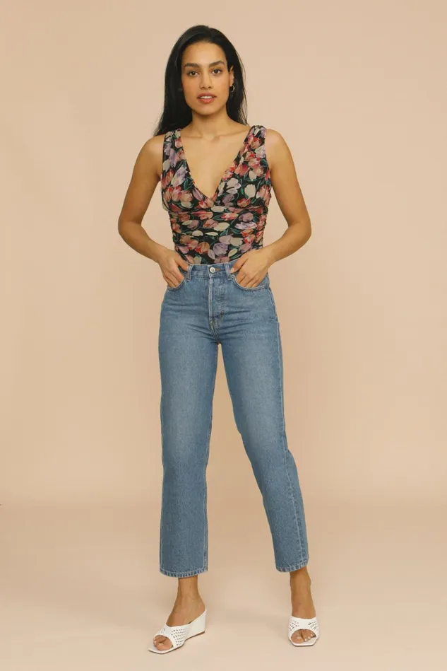 Rouje LUCIANO Top Tulipano Noir Women Blouses and Tops