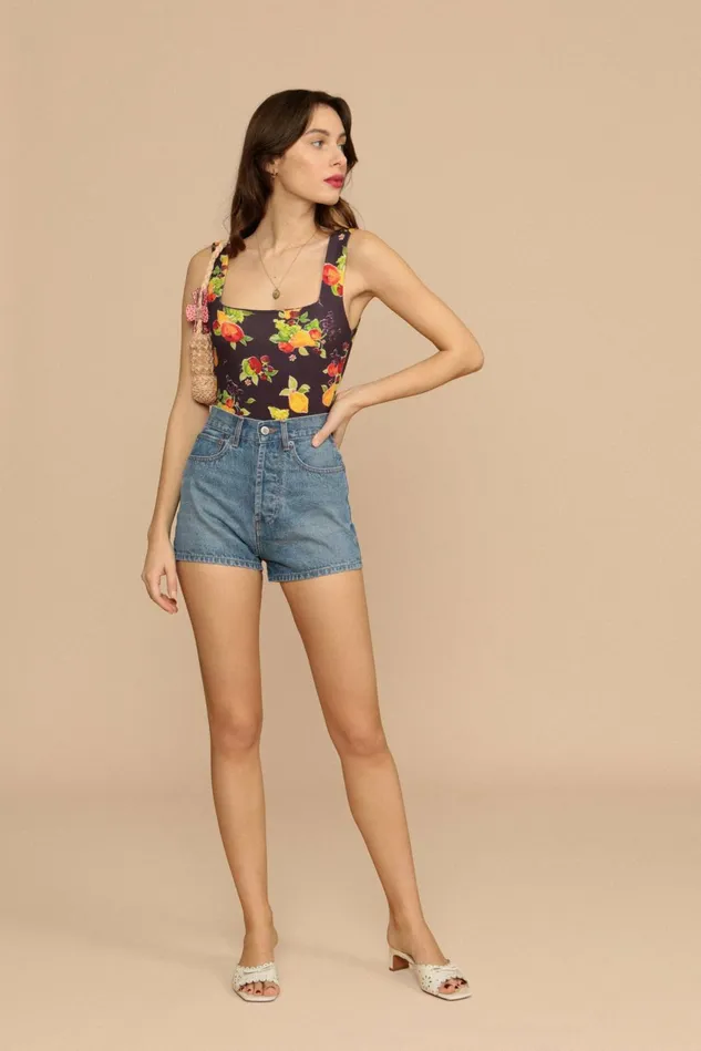 Rouje Short ADAM Indigo Double Stone Uni Women Pants