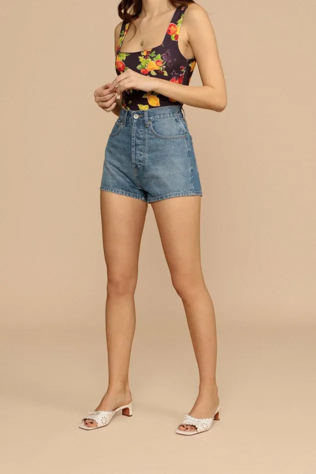 Rouje Short ADAM Indigo Double Stone Uni Women Pants