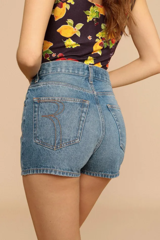 Rouje Short ADAM Indigo Double Stone Uni Women Pants