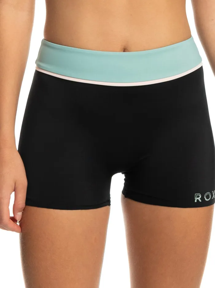 Roxy Active Swimsuits Roxy Active Shorty Bikini Bottoms Anthracite 8211 Women