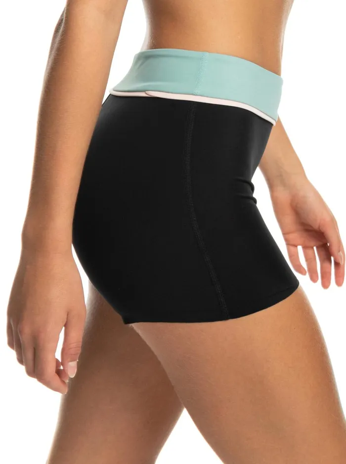 Roxy Active Swimsuits Roxy Active Shorty Bikini Bottoms Anthracite 8211 Women