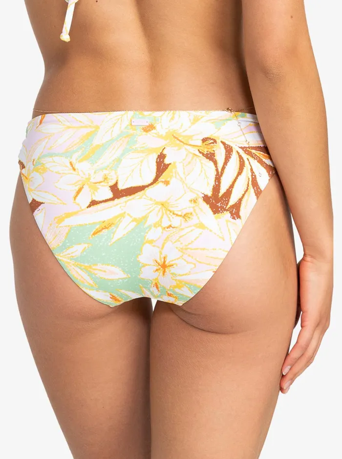 Roxy Bikini Bottoms Pants Beach Classics Strap Hipste Bikini Bottoms Quiet Green Coast 2 Coast 8211 Women