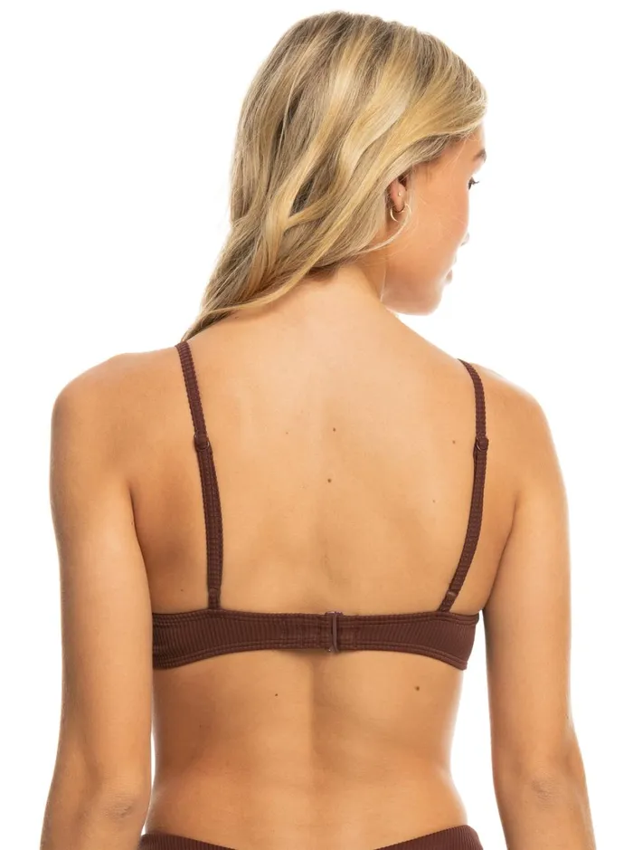 Roxy Bikini Tops Roxy Love The Surf Knot Bikini Top Bitter Chocolate 8211 Women