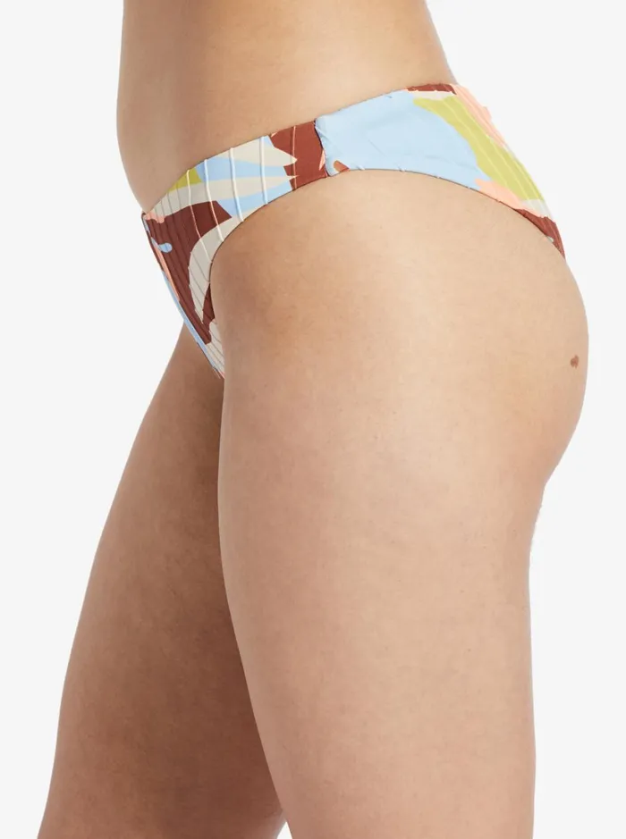 Roxy Bikinis Floradelic Cheeky Printed Bikini Bottoms Rustic Brown Floraldelic 8211 Women