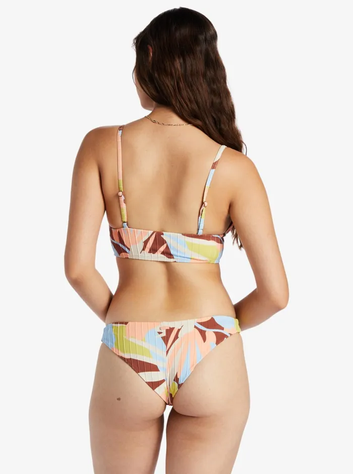 Roxy Bikinis Floradelic Cheeky Printed Bikini Bottoms Rustic Brown Floraldelic 8211 Women