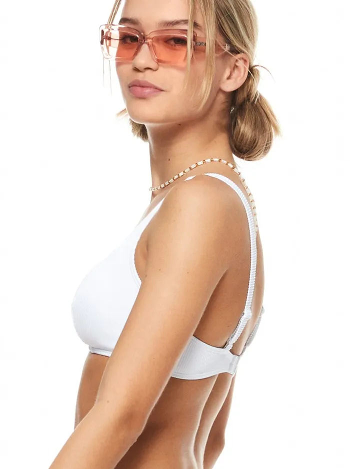 Roxy Bikinis Roxy Love The Sun Ray Bikini Top Bright White 8211 Women