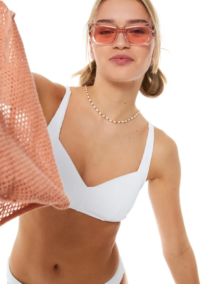 Roxy Bikinis Roxy Love The Sun Ray Bikini Top Bright White 8211 Women