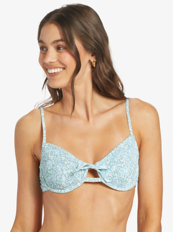 Roxy Bikinis Seaside Tropics Underwire Smock Bra Bikini Top Tourmaline Pretty Paisley 8211 Women Roxy Bikinis Seaside Tropics Underwire Smock Bra Bikini Top Tourmaline Pretty Paisley 8211 Women