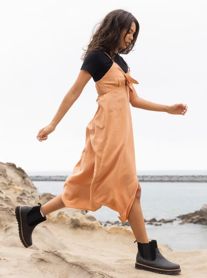 Roxy Dresses Bittersweet Step Midi Dress Toasted Nut 8211 Women