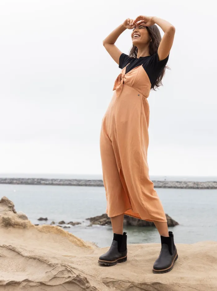 Roxy Dresses Bittersweet Step Midi Dress Toasted Nut 8211 Women