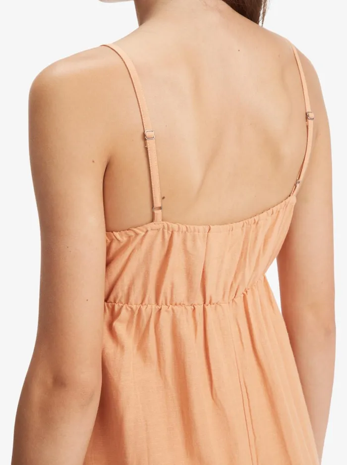 Roxy Dresses Bittersweet Step Midi Dress Toasted Nut 8211 Women