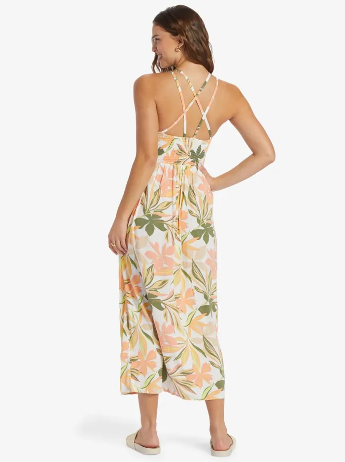 Roxy Dresses Bungalow Mid Dress Snow White Subtly Salty Multic 8211 Women