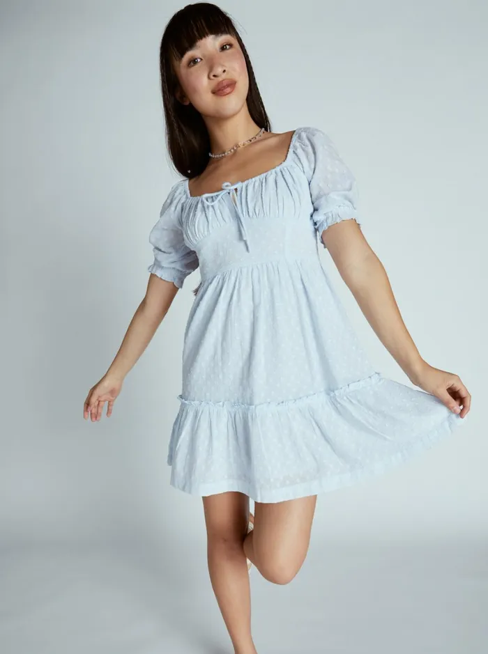 Roxy Dresses Chloe Kim Venice Daydream Mini Dress Halogen Blue 8211 Women