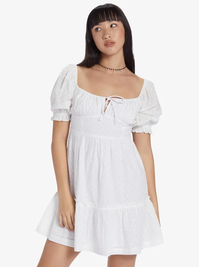 Roxy Dresses Chloe Kim Venice Daydream Mini Dress Snow White 8211 Women