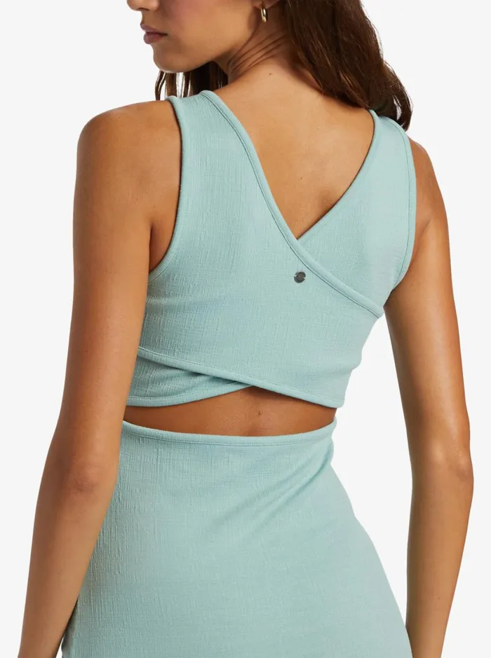 Roxy Dresses Good Keepsake Strappy Midi Dress Blue Surf 8211 Women